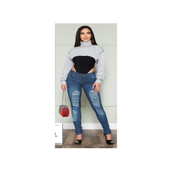 SL JEANS STRETCH DENIM BLUE WAIST 27IN,  H10 SLWG435 SZ 3 ,SKINNY, RIPPED JEANS - Picture 8 of 11